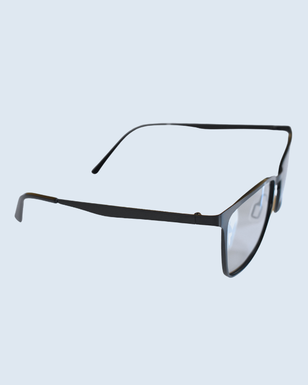 Black Square Grey Polarized Lens Sunglasses
