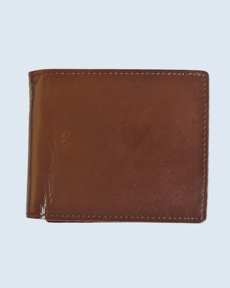Classic Brown Leather Bifold Wallet